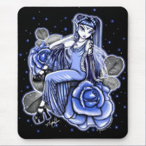 Affinity Blue Rose Fairy Mousepad mousepads