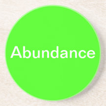Affirmation coaster - Abundance