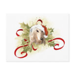Afghan Hound Christmas Postcards