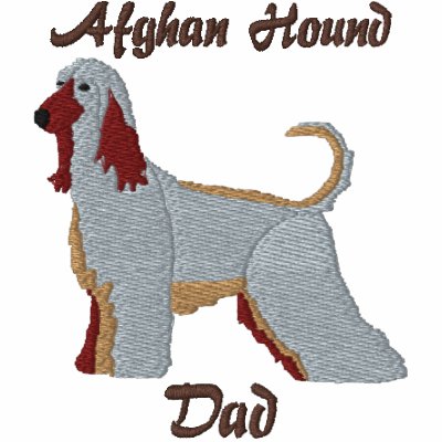 Afghan Hound Dad Embroidered Shirt (Polo) by MenagerieMayhem