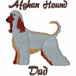 Afghan Hound Dad Embroidered Shirt (Polo) embroidered shirts