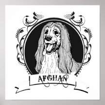 AFGHAN HOUND POSTERS