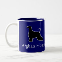 Afghan Hound Silhouette Coffee Mugs