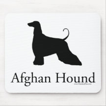 Afghan Hound Silhouette Mousepad