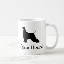 Afghan Hound Silhouette Mugs