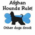 Afghan Hounds Rule Embroidered Shirt (Zip Hoodie)