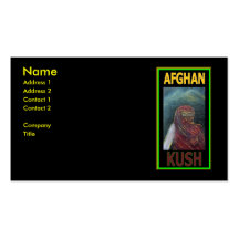 AFGHAN KUSH BUSINESS CARDS