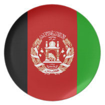 Afghanistan Flag Plate plates