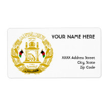 Afghanistan Labels labels