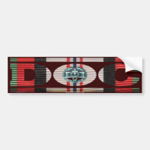 Afghanistan Ribbon Doc - CMB Bumper Sticker