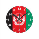 Afghanistan Round Wallclocks