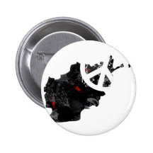 Afghanistan Trendy Peace Sign with Afghan map Pins