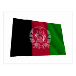 Afghanistan Waving Flag Postcard