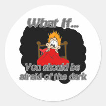 afraid of the dark sticker