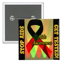 Africa,AIDS Awareness_ Button