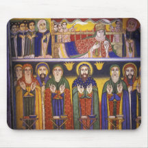 Africa, Ethiopia. Artwork depicting apostles and Mousepad