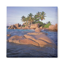 Africa, Indian Ocean, Seychelles, Praslin Refrigerator Magnet