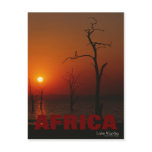 Africa Lake Kariba Sunset Postcard