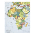 Africa Map Print posters