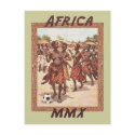 Africa MMX African womens tribal soccer dance postcards