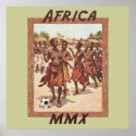 Africa MMX African womens tribal soccer dance posters