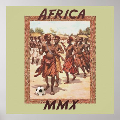Africa MMX African womens tribal soccer dance Print by SoccerJersey