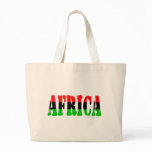 Africa Pan-African Flag Canvas Bags