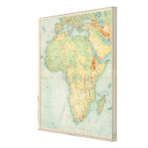 Africa Physical 10506 Stretched Canvas Print