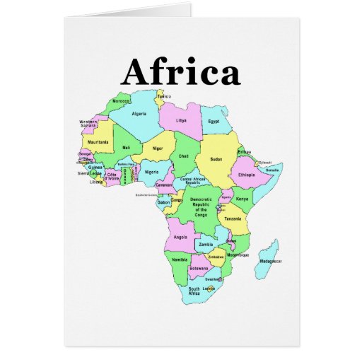 Africa - Political Map Cards