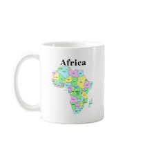 Africa - Political Map Mug