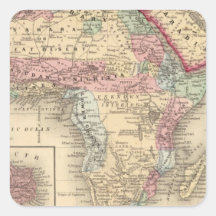 Africa St Helena Square Stickers