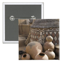 Africa, West Africa, Ghana, Sirigu. Handcrafted Button