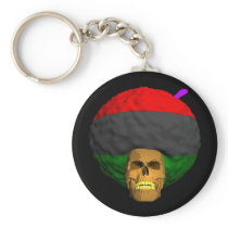 African Afro Skull