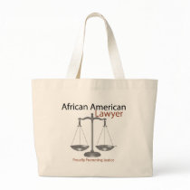 African America Lawyer Canvas Bags