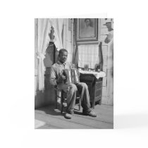 African American Accordion Player, 1941 Cards
