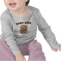 African American Baby Girl and Bear Tee Shirts