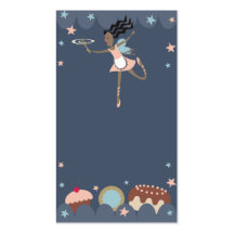 African American baker pastry chef kitchen fairy b Business Card Templates