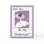 African American Be My Bridesmaid Bridal Accessory