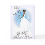 African American Be My Maid of Honour Invitation