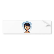 African American beauty Bumper Sticker