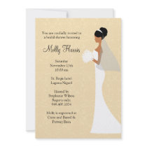African American Bridal Shower Invitation