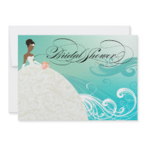 AFRICAN AMERICAN BRIDE ~ Bridal Shower Personalized Invite