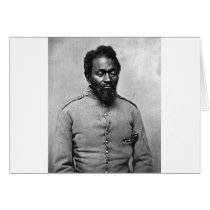 African American Civil War Soldier, 1861 Greeting Card