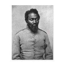 African American Civil War Soldier, 1861 Post Card