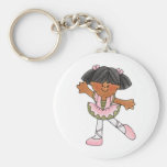 African American Dancing Girl Keychains