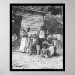 African American Family on Smith's Plantation 1862 Print