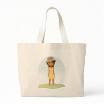 African American Girl Canvas Bag