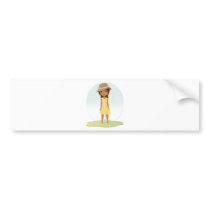 African American Girl Bumper Sticker