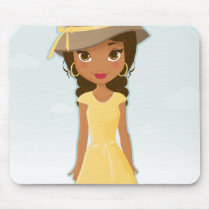 African American Girl Mousepad