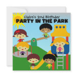 African American Girl Party in the Park Invite